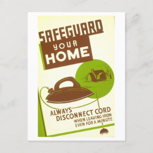 Vintages WPA Poster Postcard: Entstecken Sie Ihren Postkarte