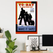 Vintages WPA-Sicherheitspaket drucken Poster (Heimbüro)