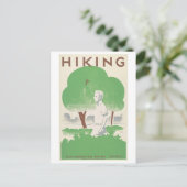 Vintages WPA-Wander-Poster Postkarte (Stehend Vorderseite)