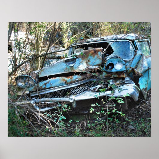 Vintages Wrackauto Poster (Vorne)