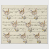 Vintages Wrackpapier für Weihnachtsangellys Geschenkpapier (Flach)