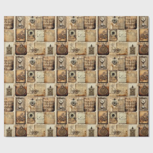 Vintages Wrapper-Papier Geschenkpapier (Flach)