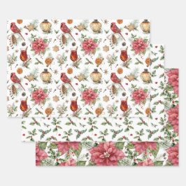 Vintages Wrapping Paper (Flachblatt) mit einem Set Geschenkpapier Set