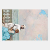 Vintages Wrapping-Papier für Frauen Geschenkpapier Set (Vorderseite 2)