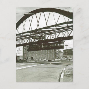 Vintages Wuppertal Floating Train Foto Postkarte