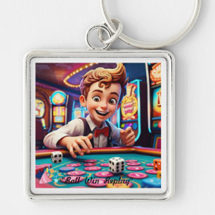 "Vintages Würfel" Schlüsselanhänger