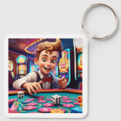 "Vintages Würfel" Schlüsselanhänger (Rückseite)