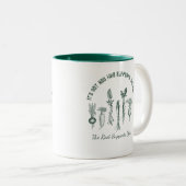 Vintages Wurzelgemüse Zweifarbige Tasse (VorderseiteRechts)