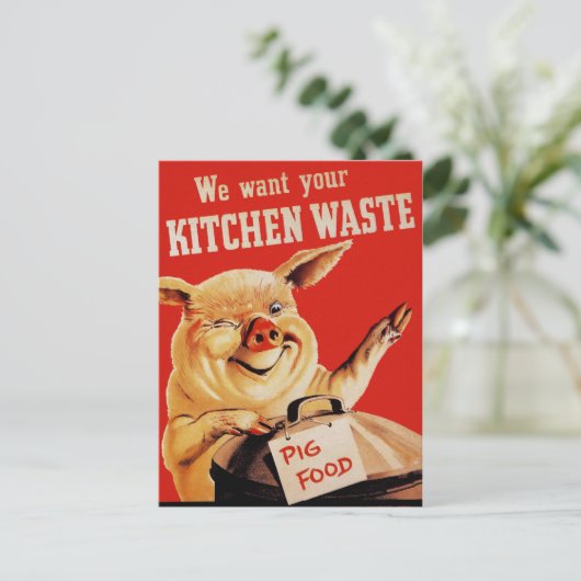 Vintages WW2 Postkarte (Stehend Vorderseite)