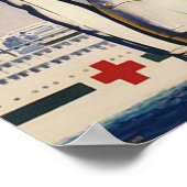 Vintages WW II Navy Nururposter Poster (Ecke)