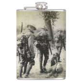 Vintages WWI-Foto 8oz Flask Flachmann (Vorderseite)