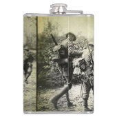 Vintages WWI-Foto 8oz Flask Flachmann (Rückseite)