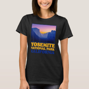 Vintages Yosemite Valley Nationalpark Foto Retro T-Shirt