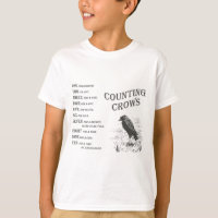 Vintages zählenkrähen-Reim-Shirt