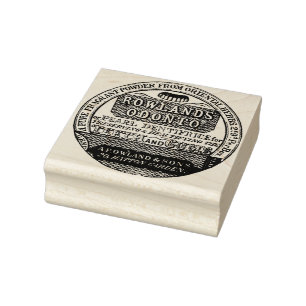 Vintages zahnmedizinisches Pulver enthielt Gummistempel