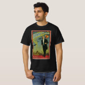 Vintages Zauberposter, das den Großen Zauberkünstl T-Shirt (Vorne ganz)