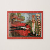 Vintages Zauberposter, Großer Schwarzsteinmagier Puzzle (Horizontal)