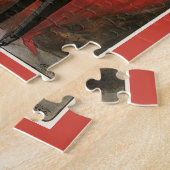 Vintages Zauberposter, Großer Schwarzsteinmagier Puzzle (Seite)