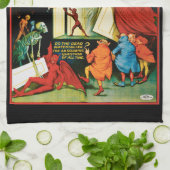 Vintages Zauberposter, Magier Carter the Great Geschirrtuch (Gefaltet)