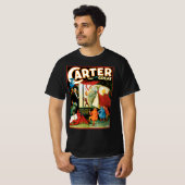 Vintages Zauberposter, Magier Carter the Great T-Shirt (Vorne ganz)