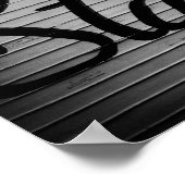 Vintages Zeichen "Bühne" Poster (Ecke)