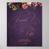 Vintages Zeichen für klassische Kalligraphie Poster (Vorne)