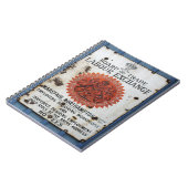 VINTAGES ZEICHEN NOTIZBLOCK (Linke Seite)