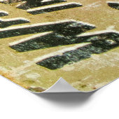 Vintages Zeichen Poster (Ecke)