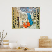 Vintages Zeichen Poster (Küche)