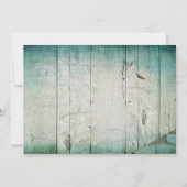 Vintages Zeichen-rustikale Einladung (Rückseite)