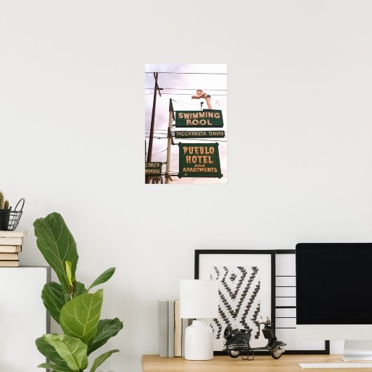 Vintages Zeichen Tucson Arizona Poster (Heimbüro)