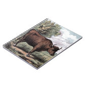 Vintages Zeichn: Rote Heide Notizblock (Linke Seite)