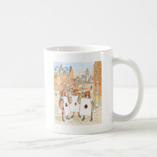 Vintages Zeichnen: As-Ritter Kaffeetasse