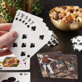 Vintages Zeichnen: Der Schuster Spielkarten (In Situ)