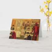 Vintages Zeichnen des Anatomie-Museums - Karte (Gelbe Blume)