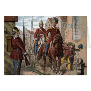 Vintages Zeichnen: Redcoat-Soldaten