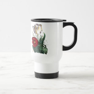 Vintages Zeichnen: Tulpen Reisebecher