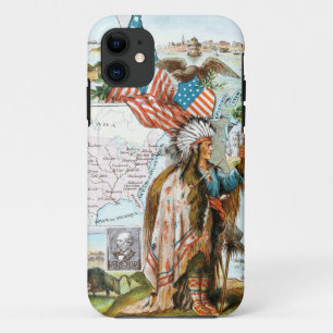Vintages Zeichnen: USA-Collage Case-Mate iPhone Hülle
