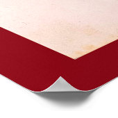 Vintages Zeichnend Tulip Poster (Ecke)