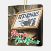 Vintages Zeigehandzeichen Keramikornament (Links)