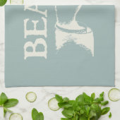 Vintages Zeigestrand-Zeichen Handtuch (Gefaltet)