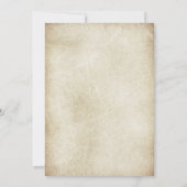 Vintages Zeitungs-Foto Geburtstagsparty Einladung (Rückseite)