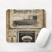 Vintages Zeitungs-Gewohnheits-Geschenk Mousepad (Mit Mouse)