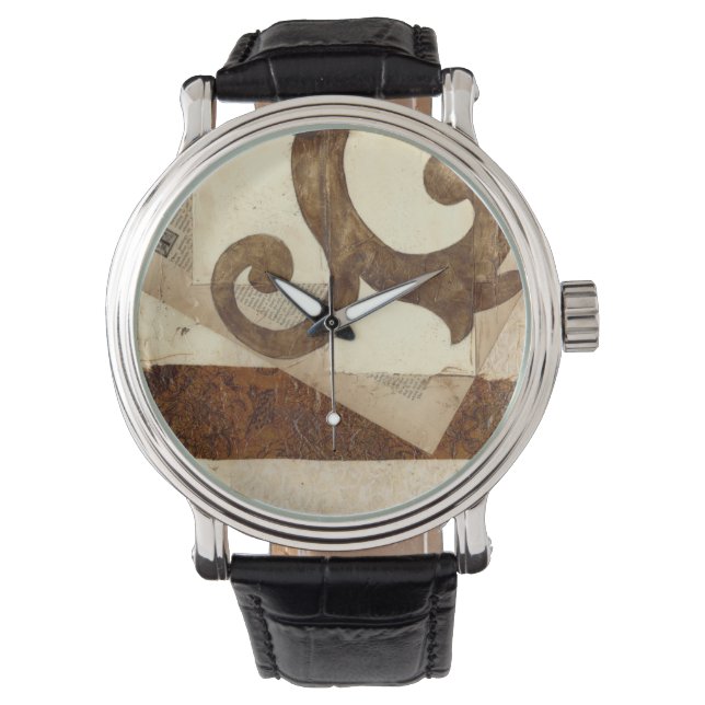 Vintages Zeitungsklettern Armbanduhr (Vorderseite)