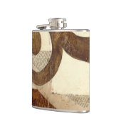 Vintages Zeitungsklettern Flachmann (Links)