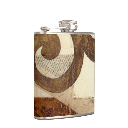 Vintages Zeitungsklettern Flachmann (Rechts)