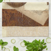 Vintages Zeitungsklettern Handtuch (Gefaltet)