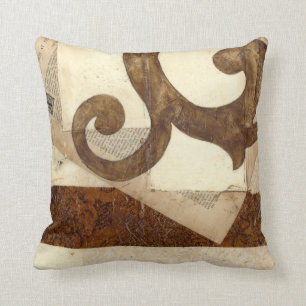 Vintages Zeitungsklettern Kissen