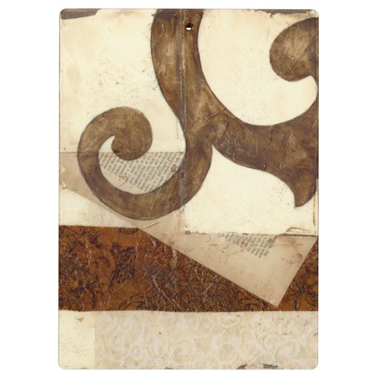 Vintages Zeitungsklettern Klemmbrett (Rückseite)