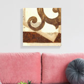 Vintages Zeitungsklettern Leinwanddruck (Insitu (Wohnzimmer))